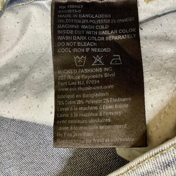 WT02 Distressed Moto Jeans - Picture 6 of 6